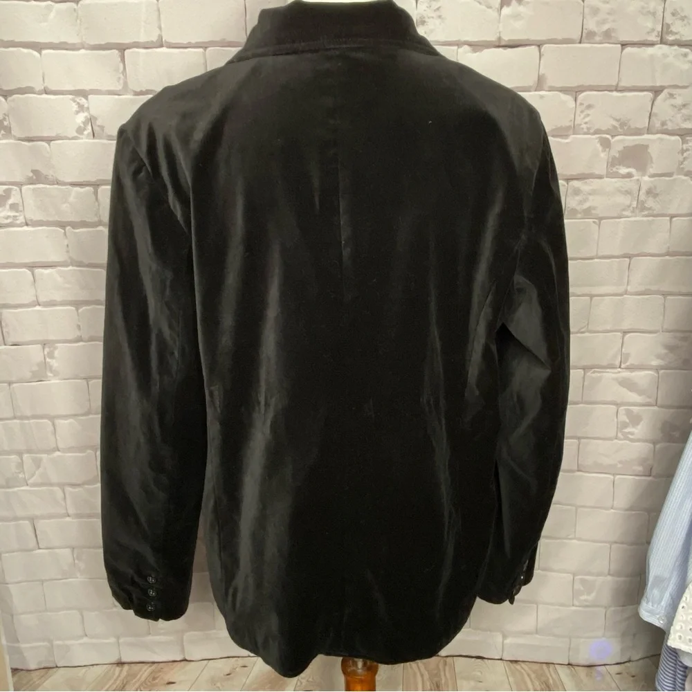 Old Navy Women's Black Velvet Blazer Size XL - Picture 4 of 6
